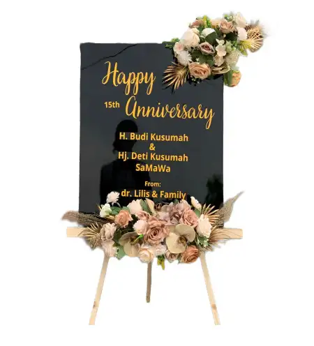 Papan Bunga Akrilik Venue Pernikahan Jakarta Utara